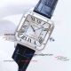 AAA Replica Cartier Santos White Dial Blue Leather Band Automatic Mechanical Watch (2)_th.jpg